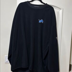 LIONS! Vintage Black Crew Neck Men’s Flannel Sweatshirt